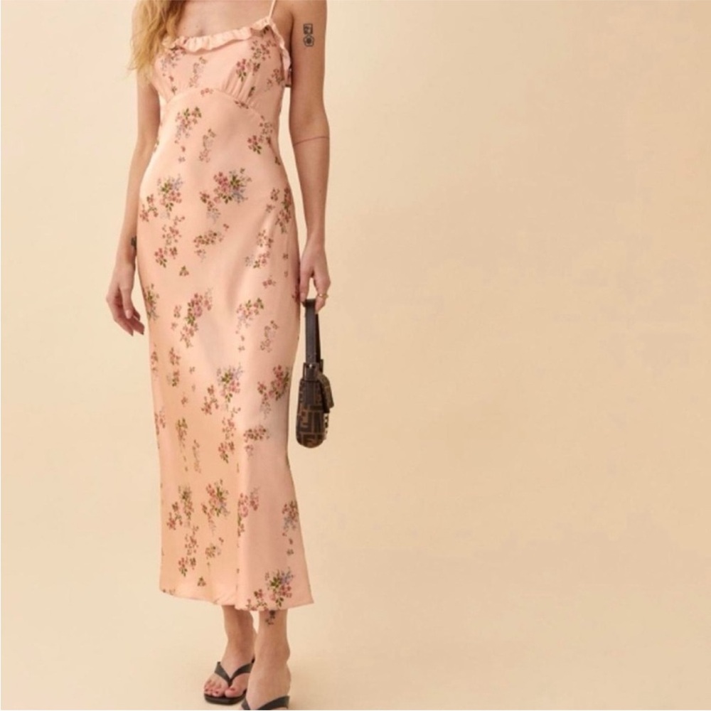 Reformation Silk Aribella Dress